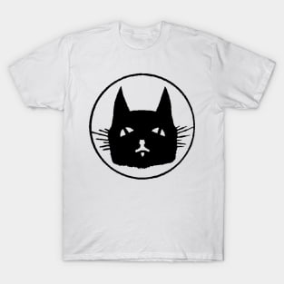 Black Cat Face T-Shirt